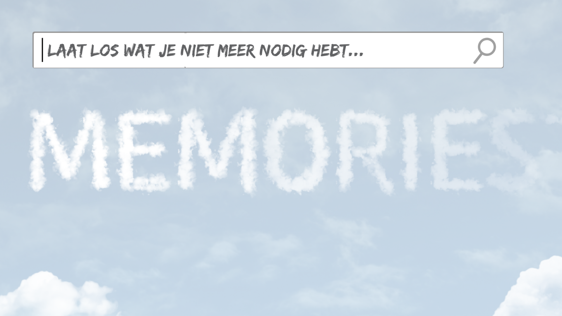Laat los wat je niet meer nodig hebt.