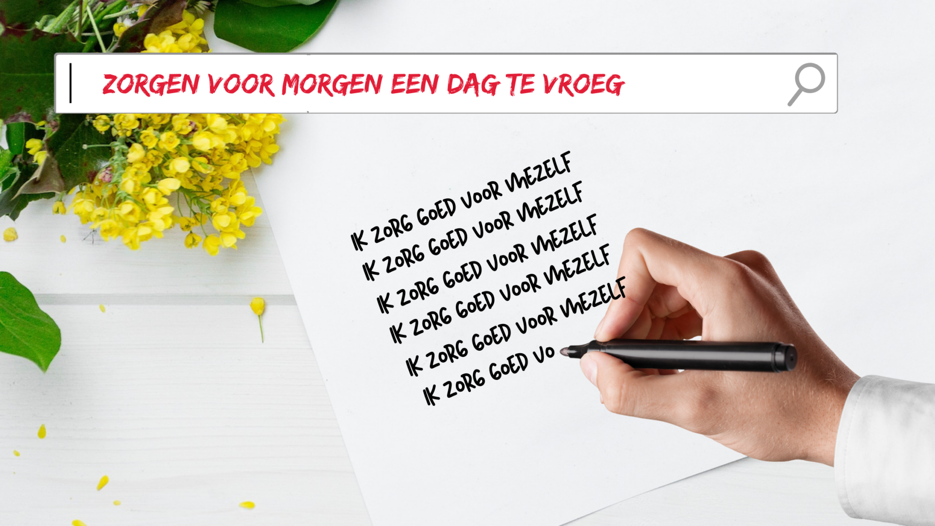 Zorgen voor morgen