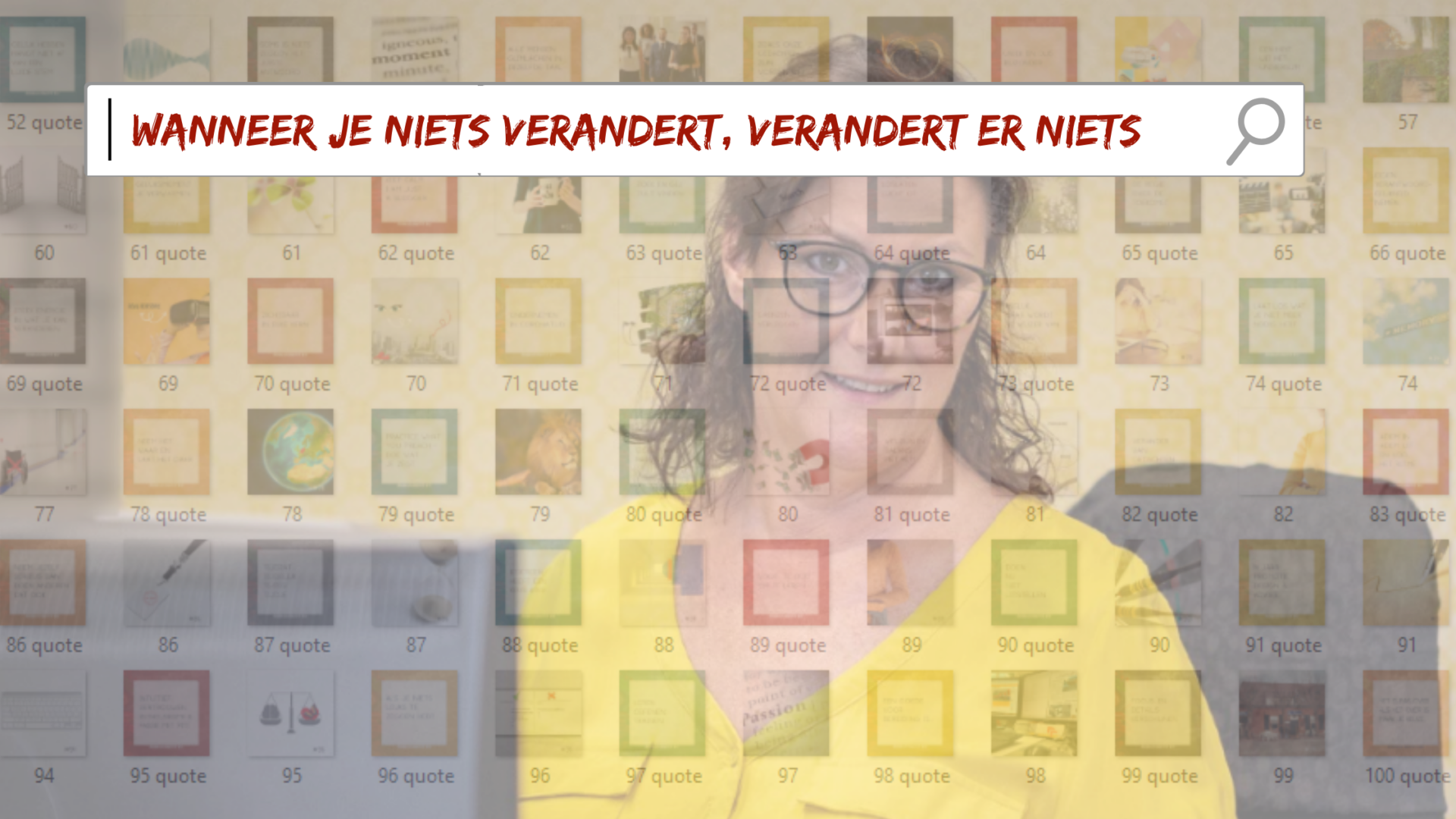 50 wanneer je niets verandert verandert er niets